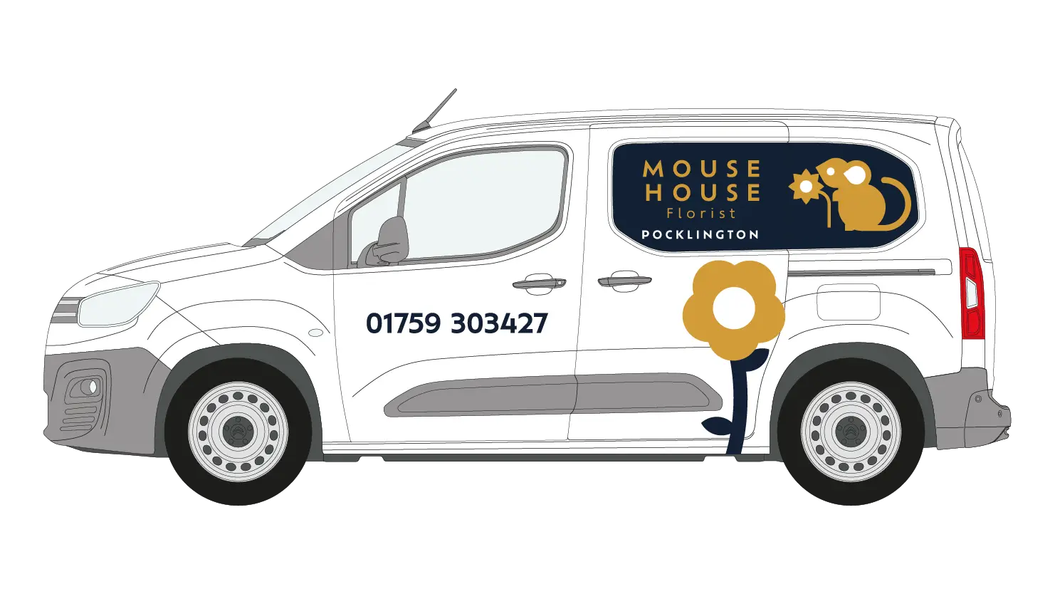 Mouse House Van Livery design