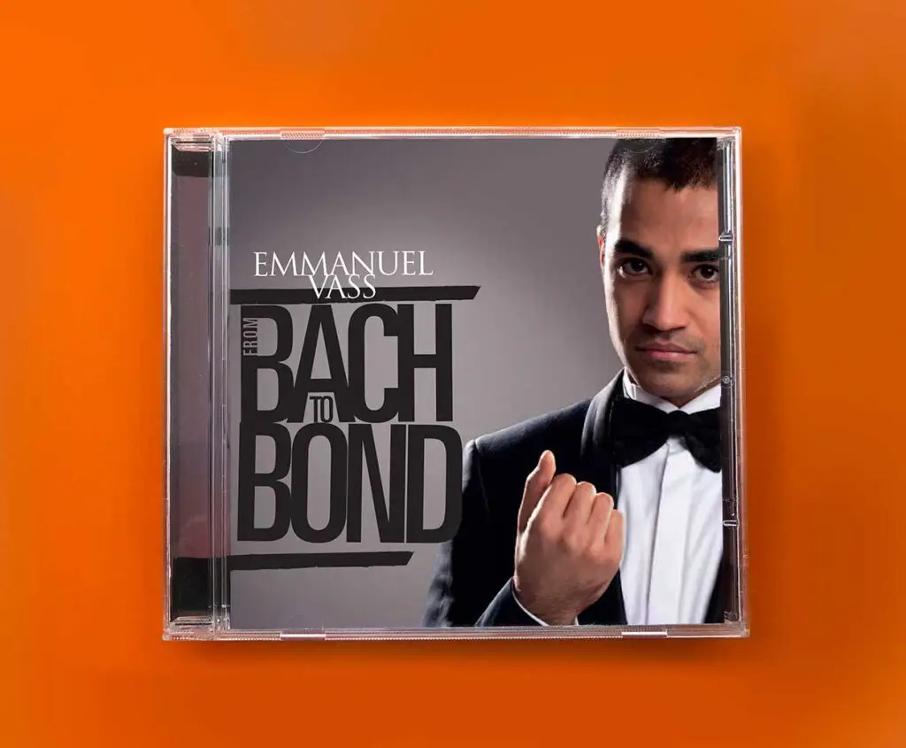 Emmanuel Vass Bach to Bond cd cover design