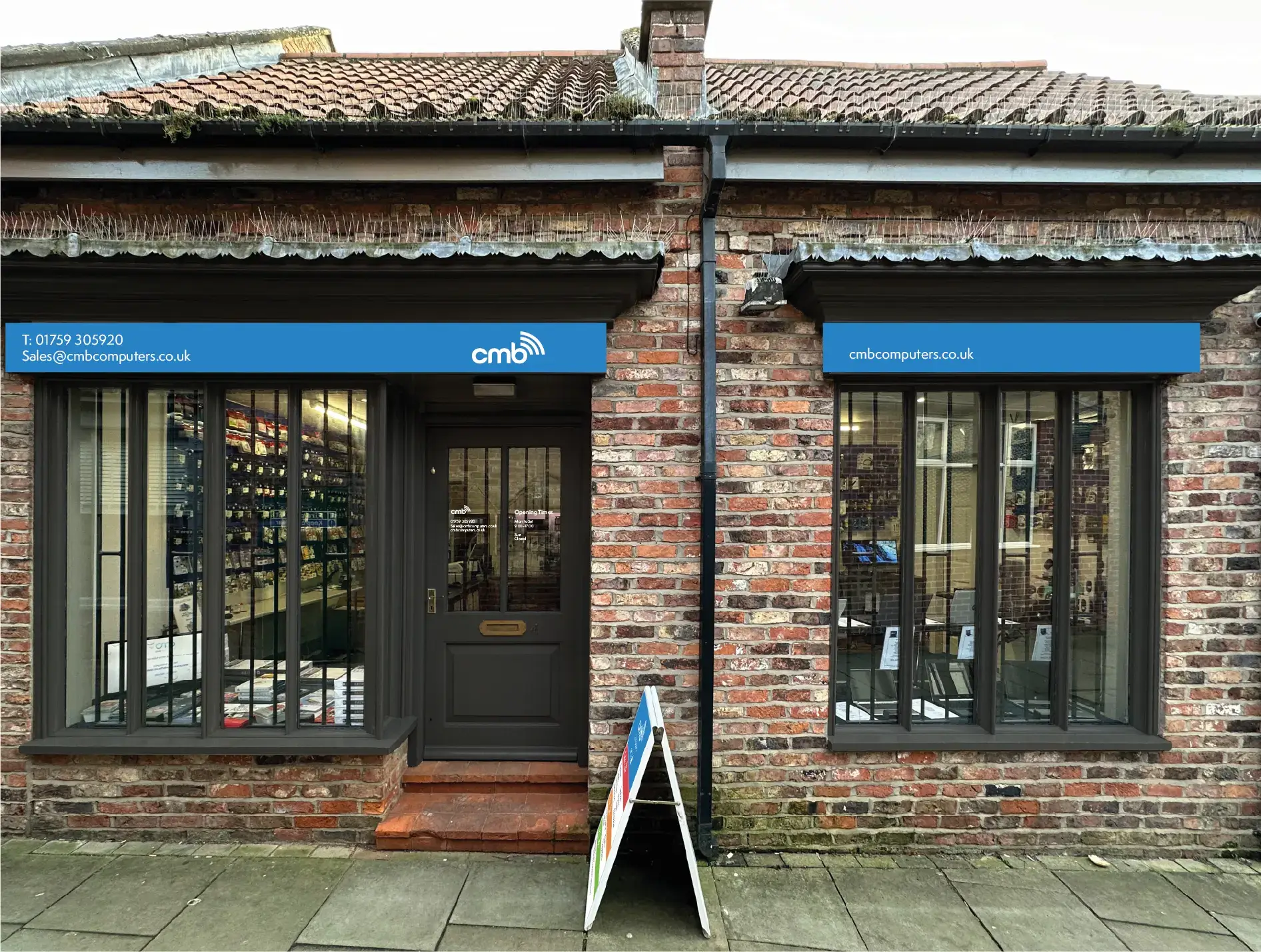 CMB Computers Shopfront signage design