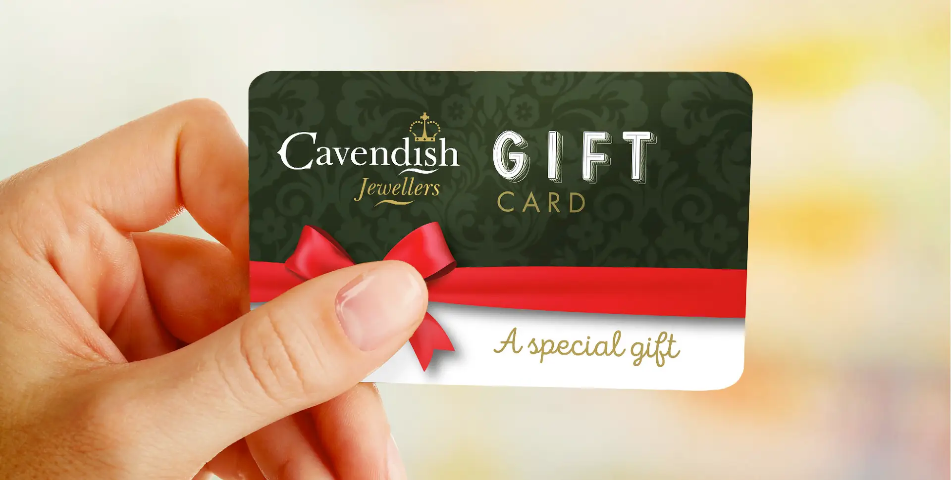 Cavendish Jewellers Gift card design