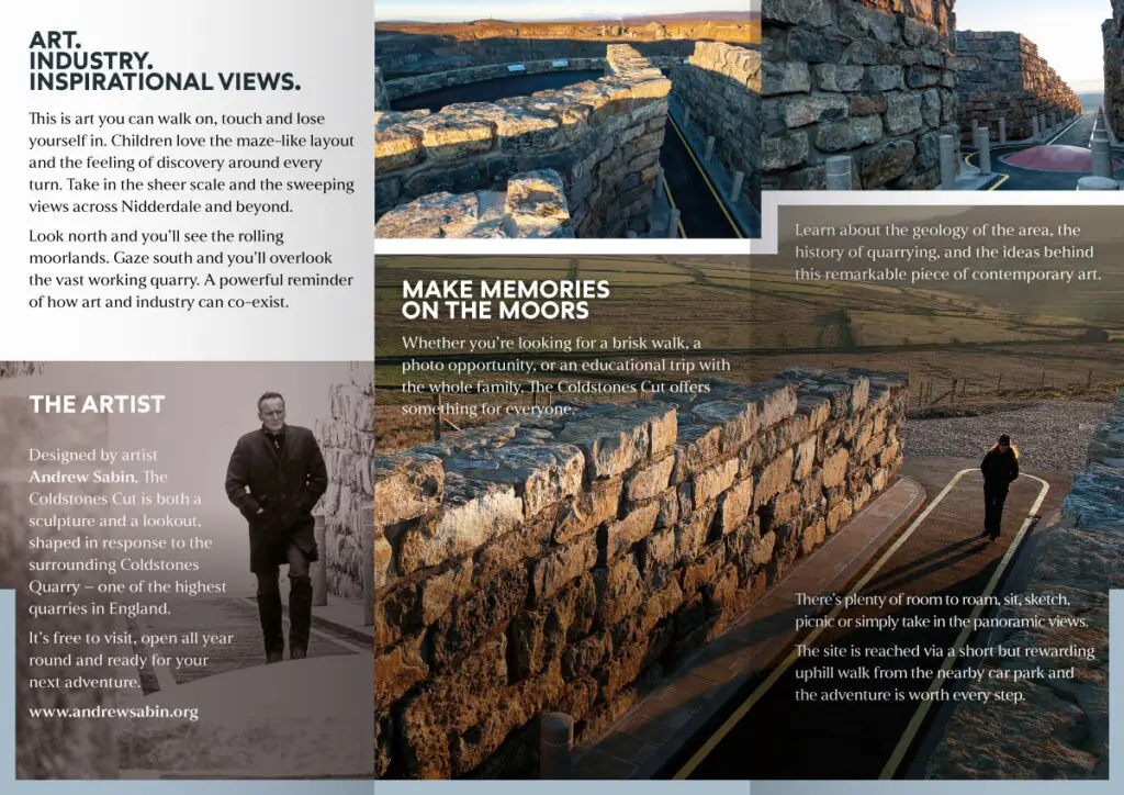 The Coldstones Cut Leaflet interior spread