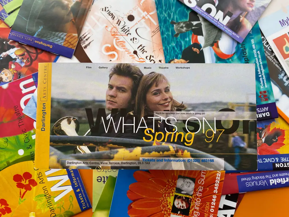Darlington Arts Centre brochure design 1997