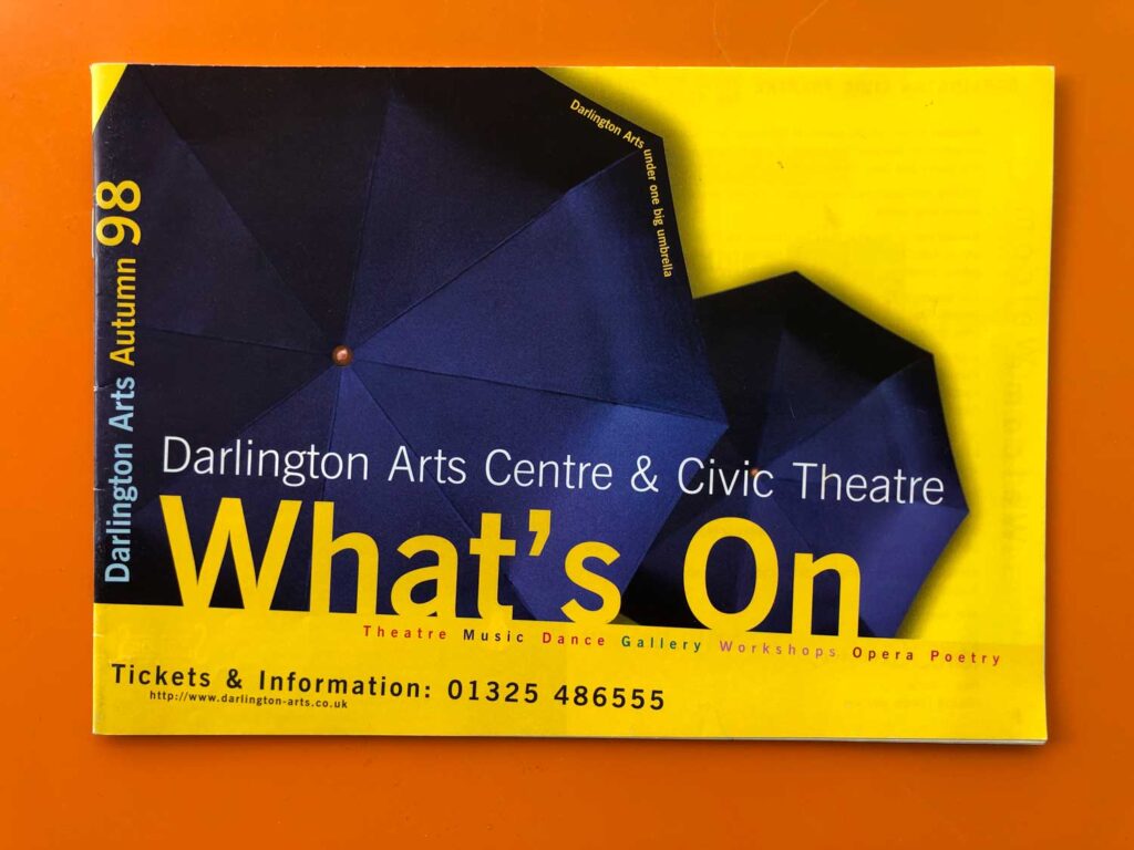 Darlington Arts Centre What's on brochure cover