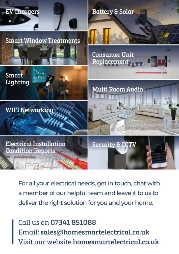 Homesmart Electrical marketing flyer design back