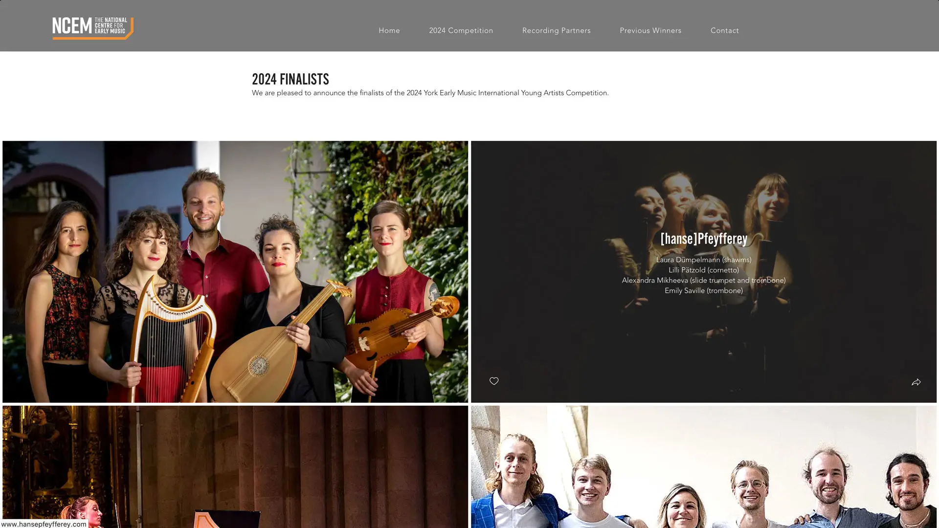 York International Young Artists Competition Website previous winners