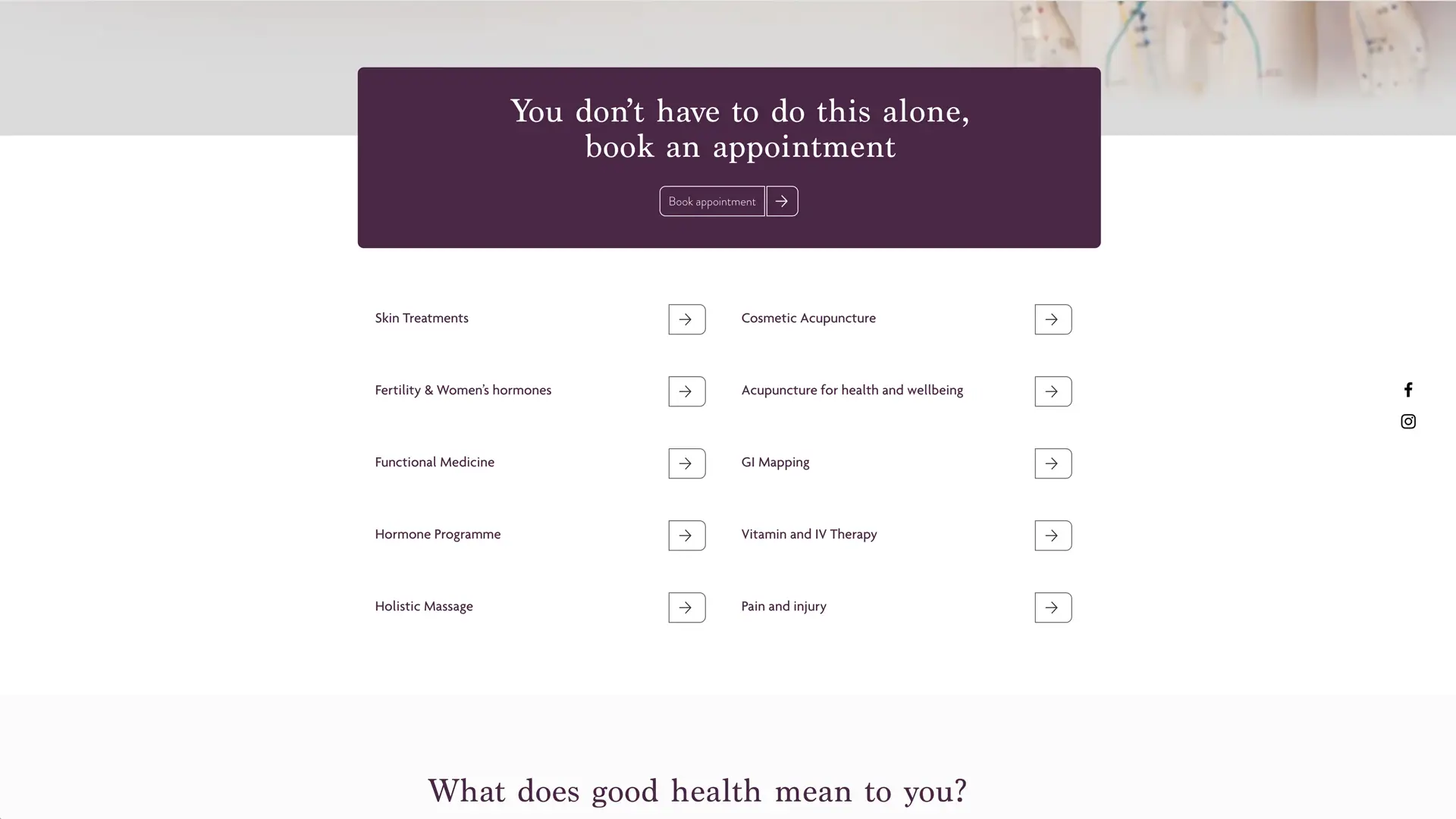 Learn to Heal Services page