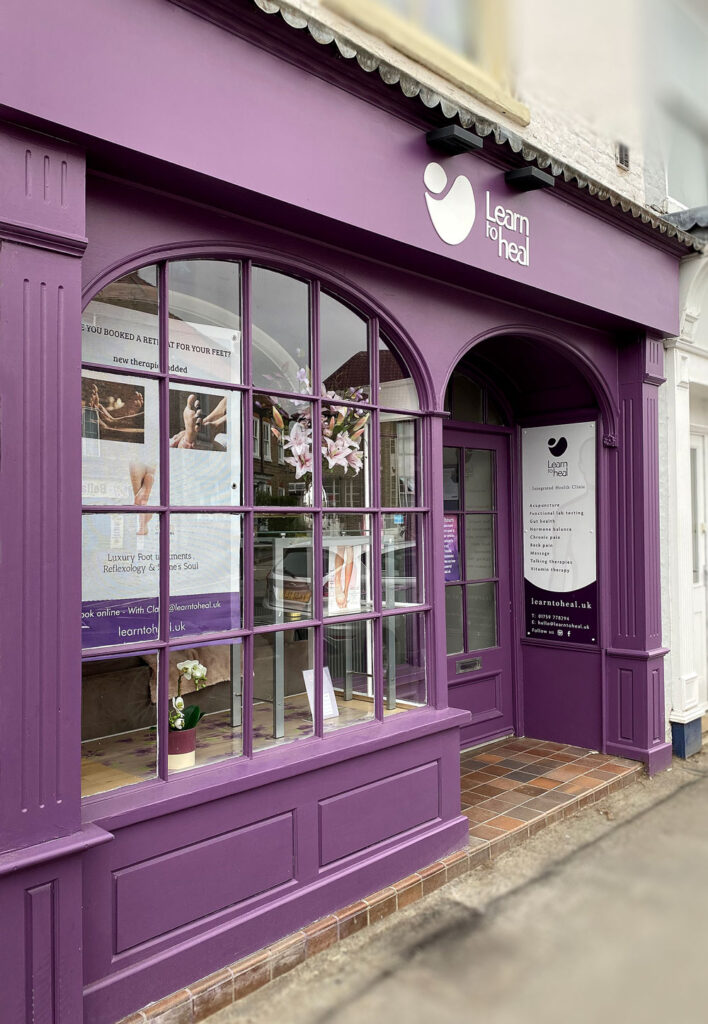 Learn to Heal Shop Fascia Signage