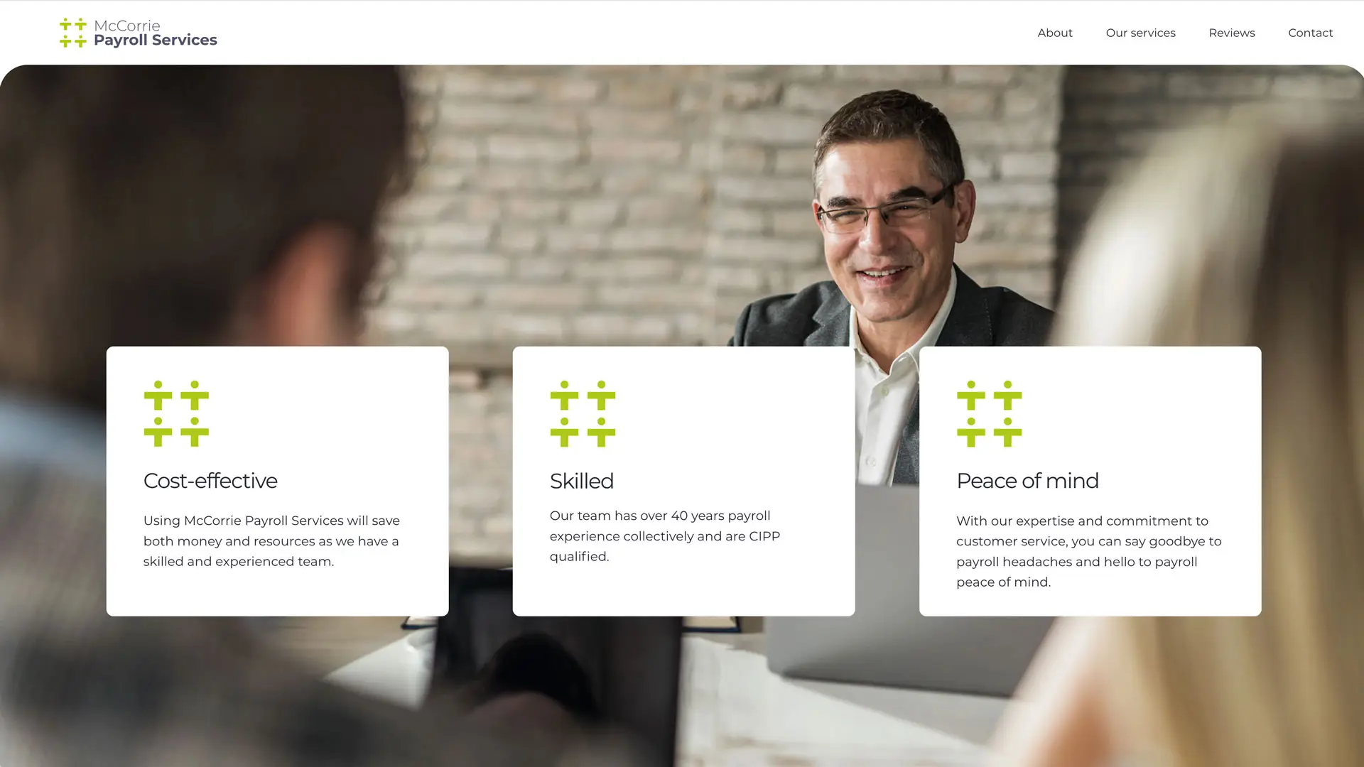 McCorrie Payroll Services website