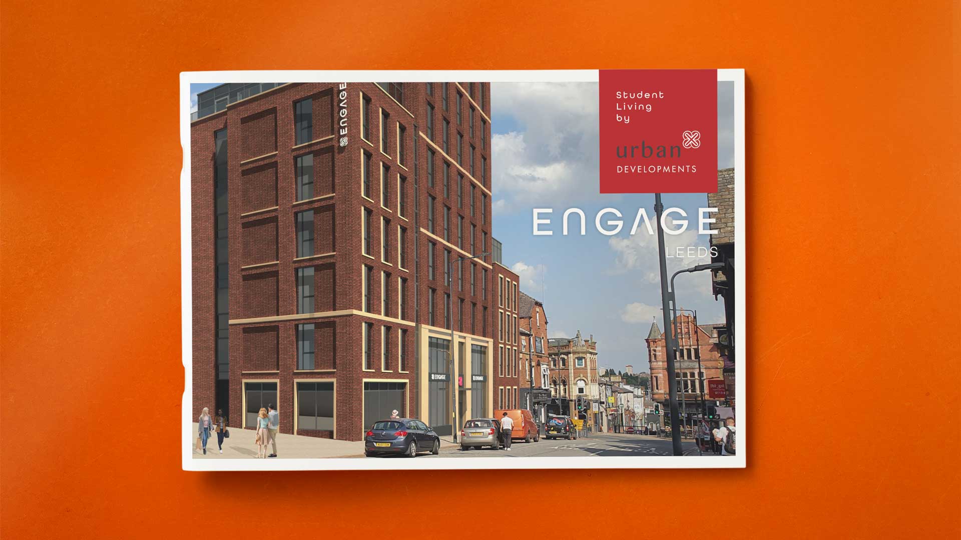 Urban Engage student accommodation development brochure for Merrion Street in Leeds