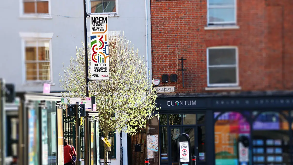 Promotional Lamp post banner