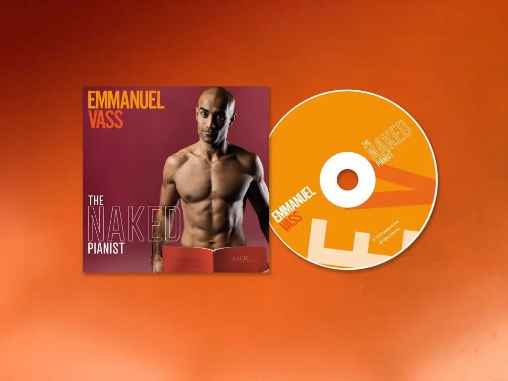 Emmanuel Vass The Naked Pianist cd cover design