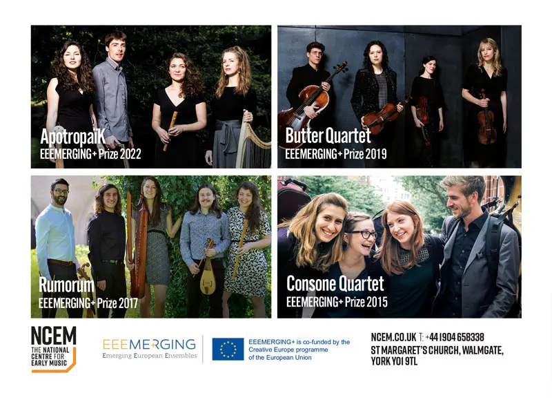 York International Young Artists Competition promotional postcard back