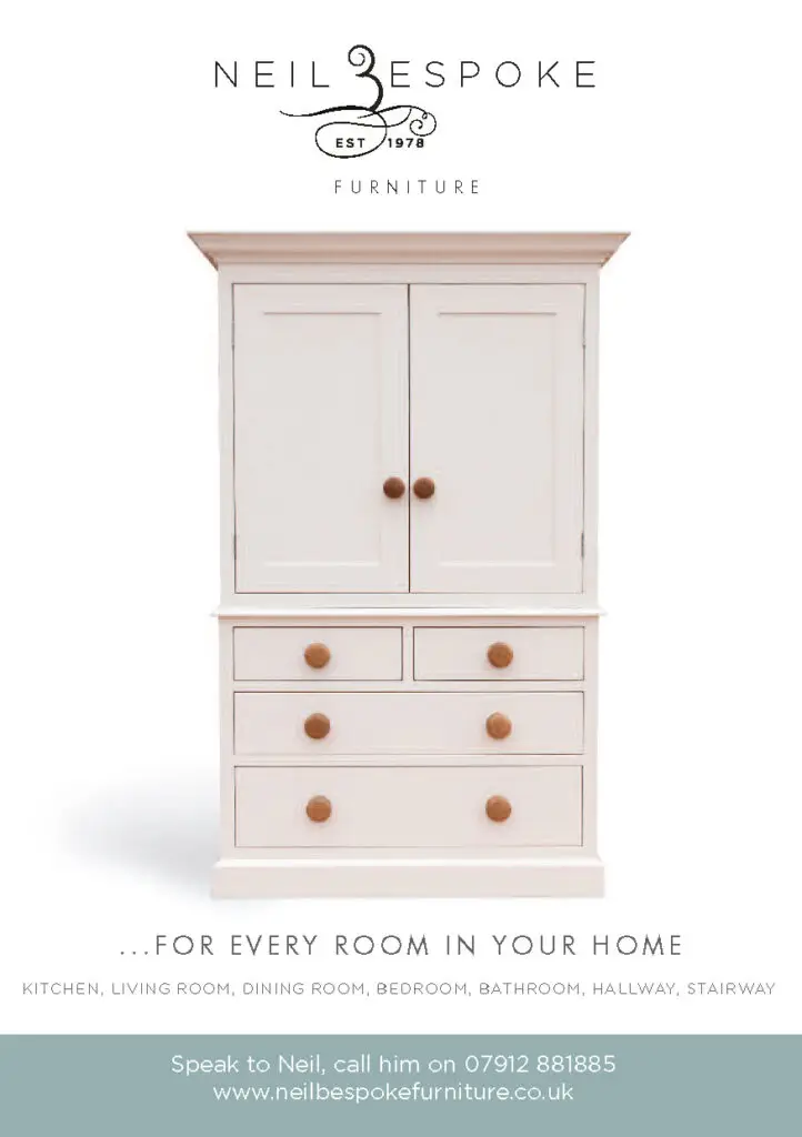 Neil Rymer handmade furniture leaflet design front