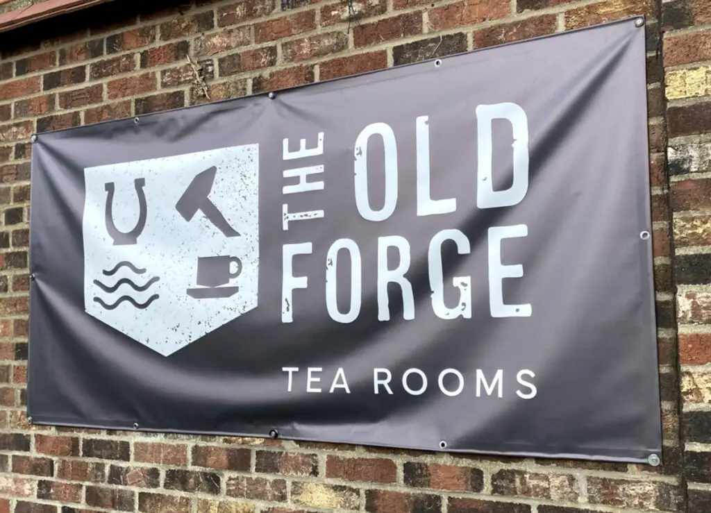 The Old Forge Tea Rooms Pocklington vinyl banner design