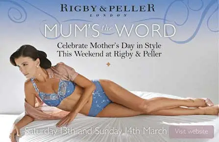 Rigby & Peller Mothers day advert
