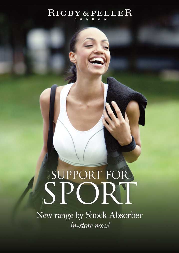Rigby & Peller Support for sport advert poster