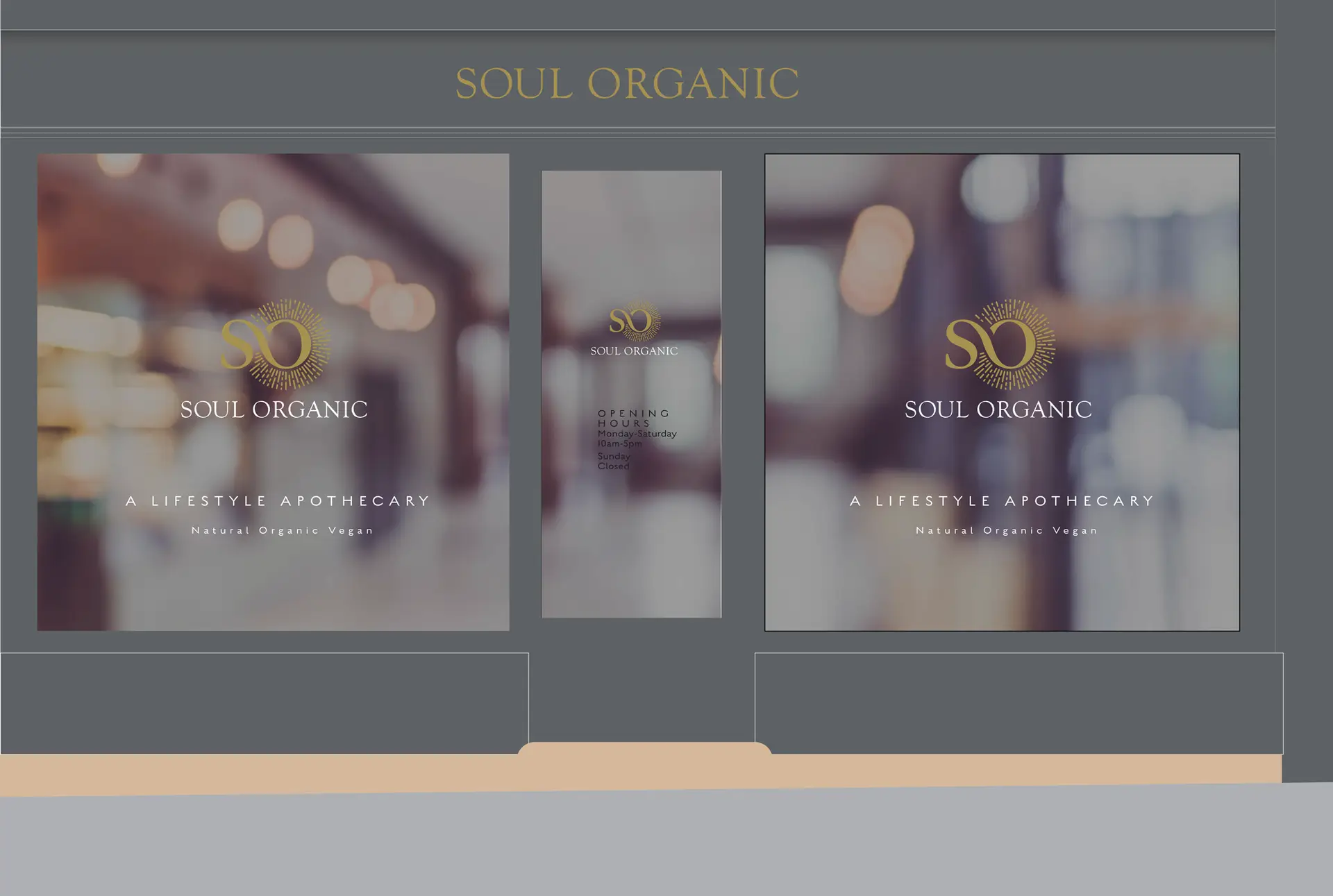 Soul Organic Shopfront design drawing