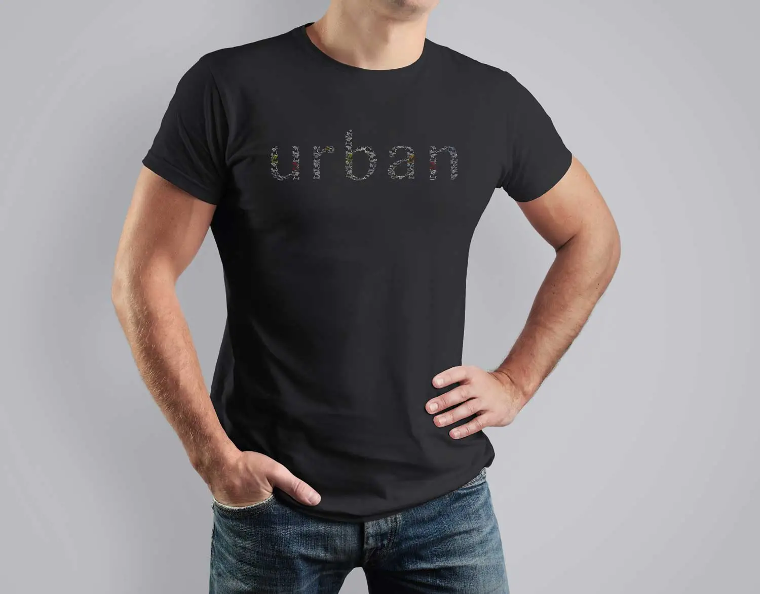 URBAN T-Shirt Design in black