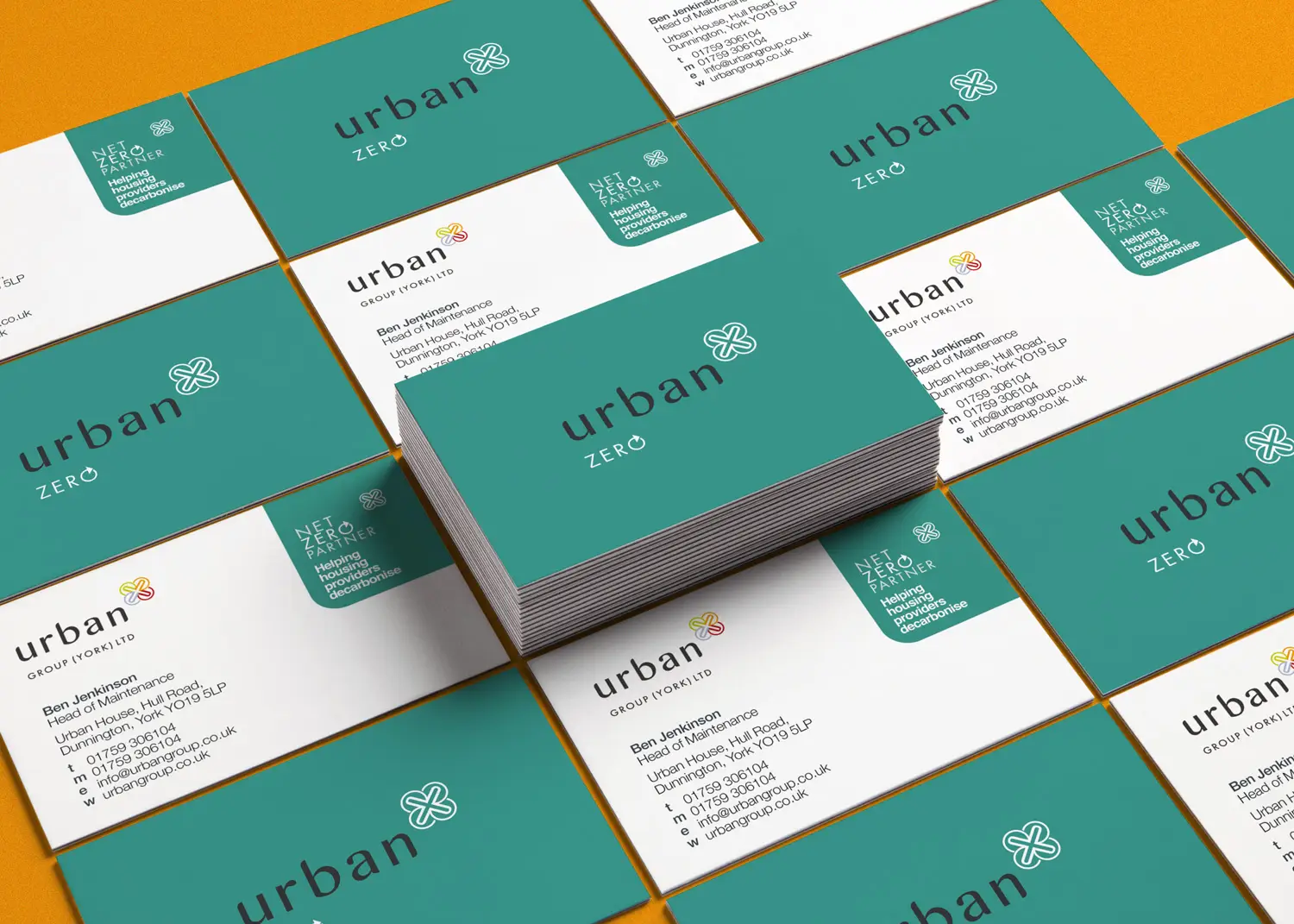 Urban Zero business card design