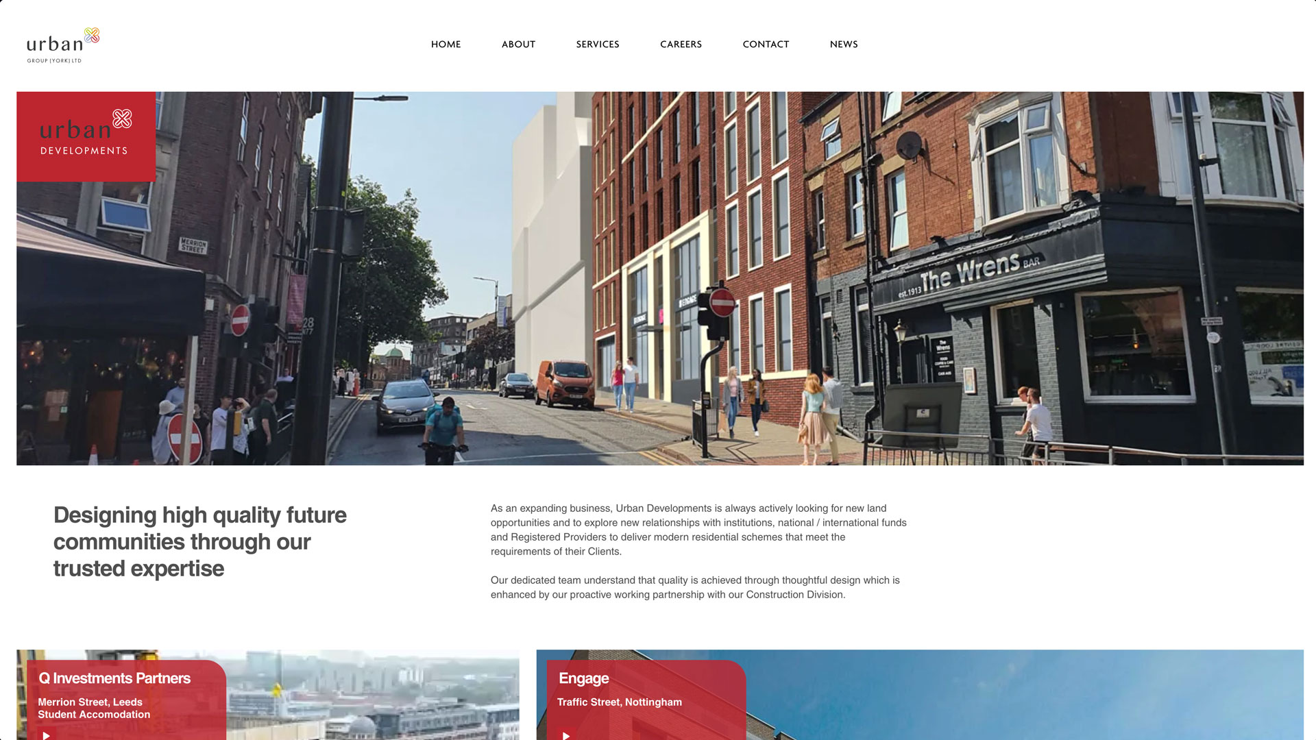 Urban Group Website Design