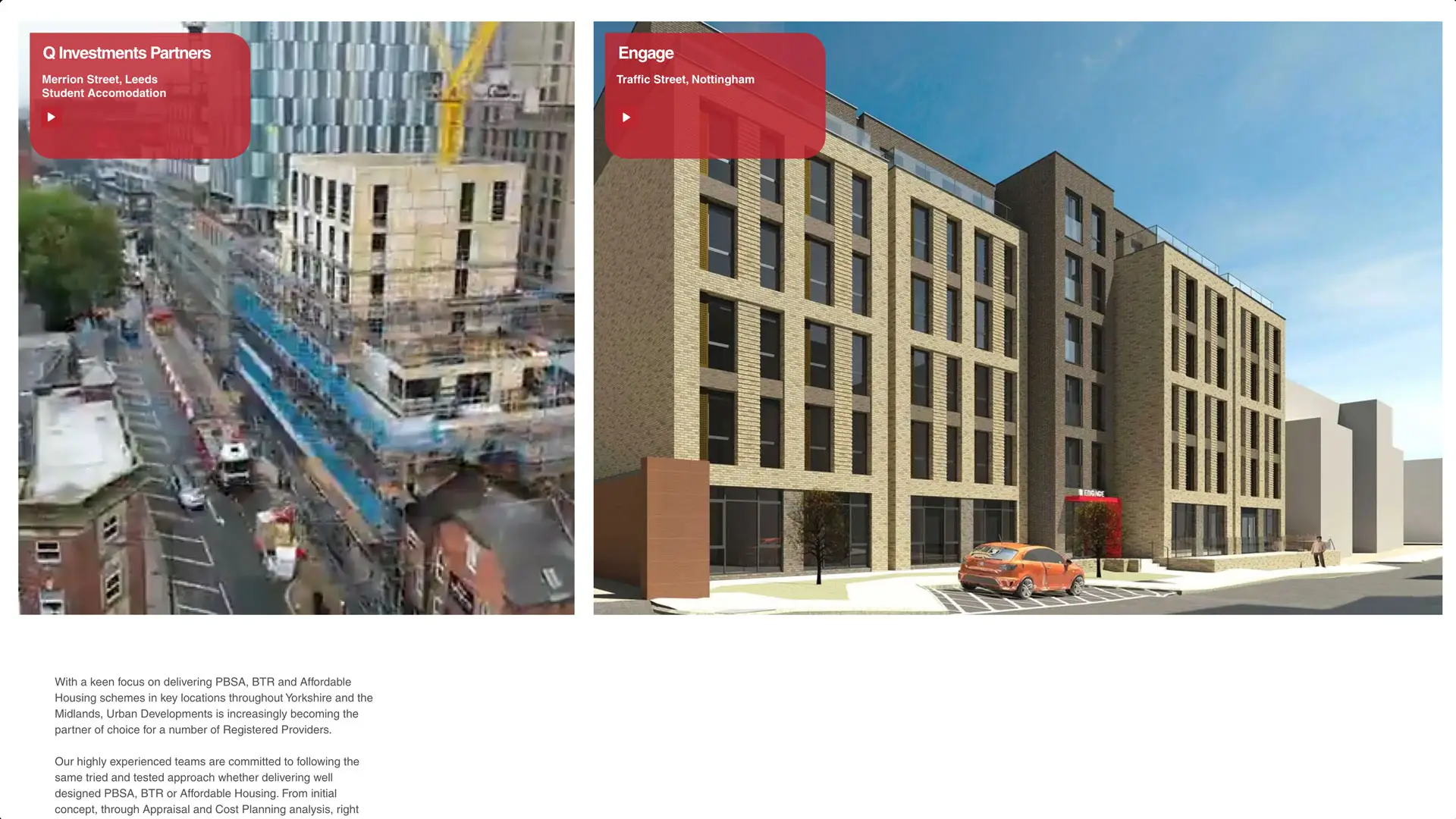 Urban Group Website Design