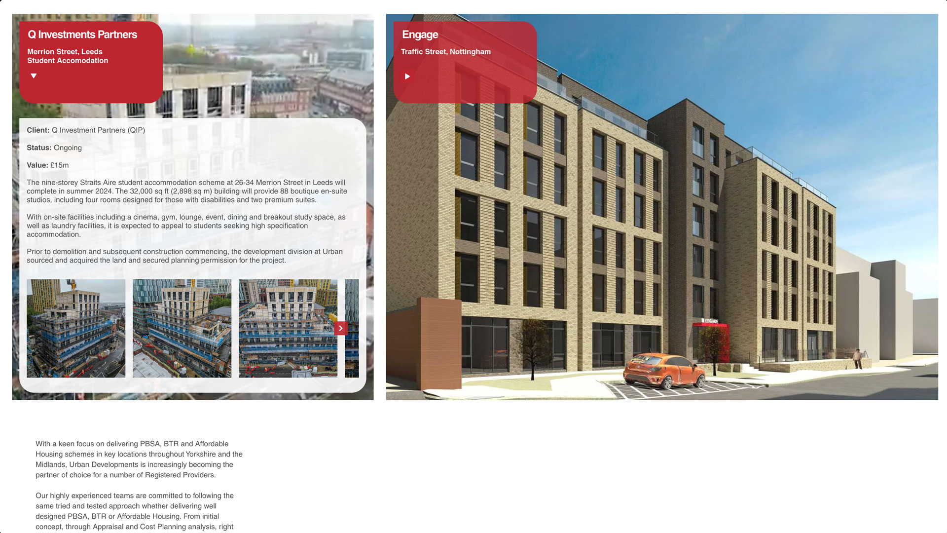 Urban Group Website Design