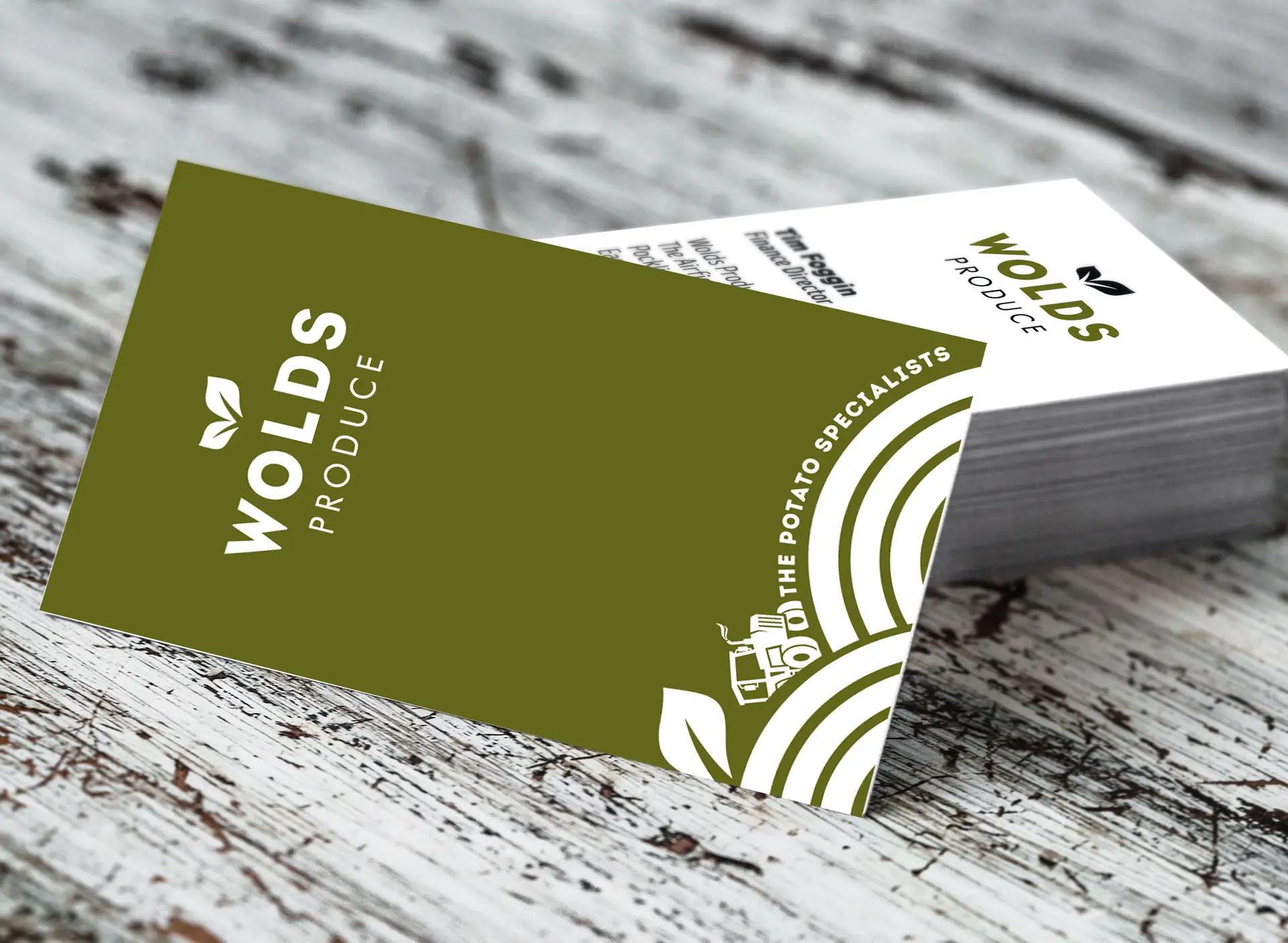 Wolds Produce Business card design