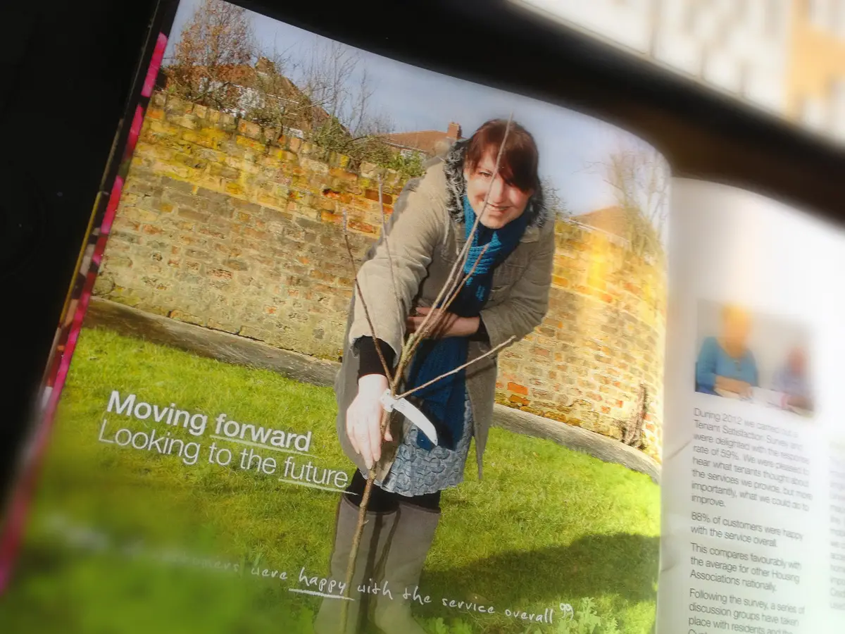 York Housing Association Annual Report page spreads