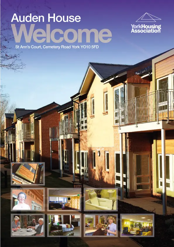 York Housing Association Auden House Welcome brochure
