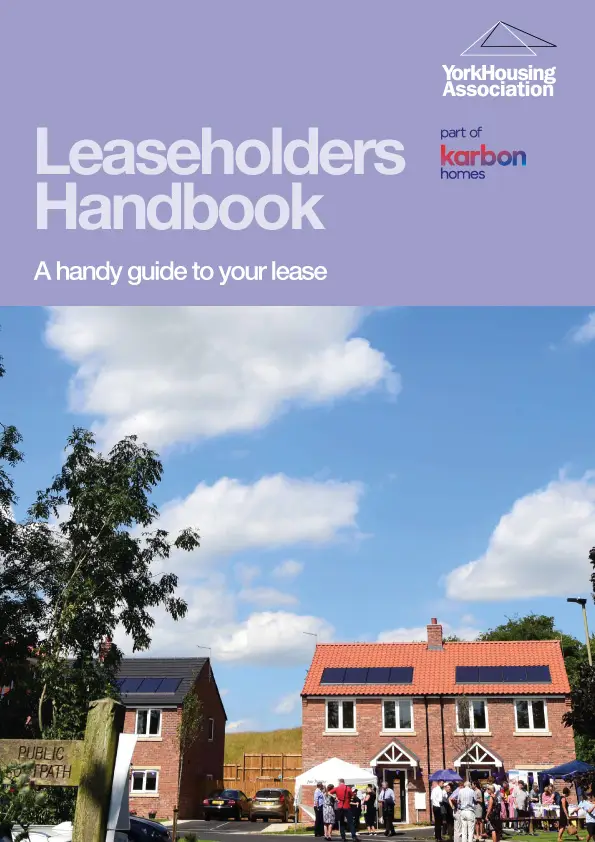 York Housing Association Leaseholders Handbook