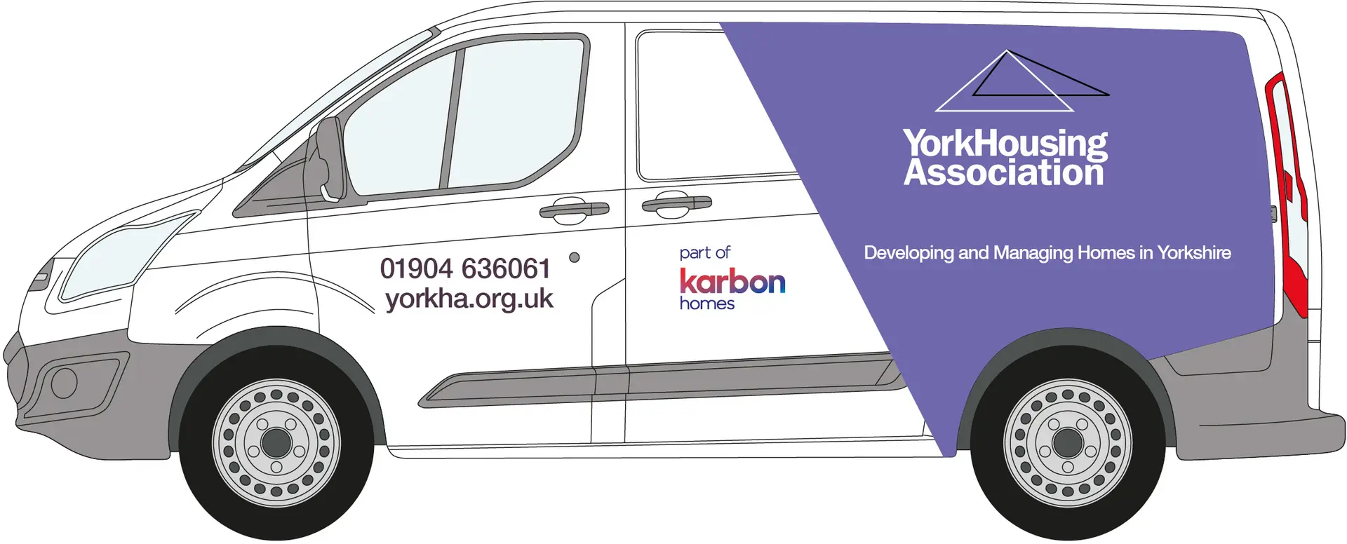 York Housing Association van livery drawing