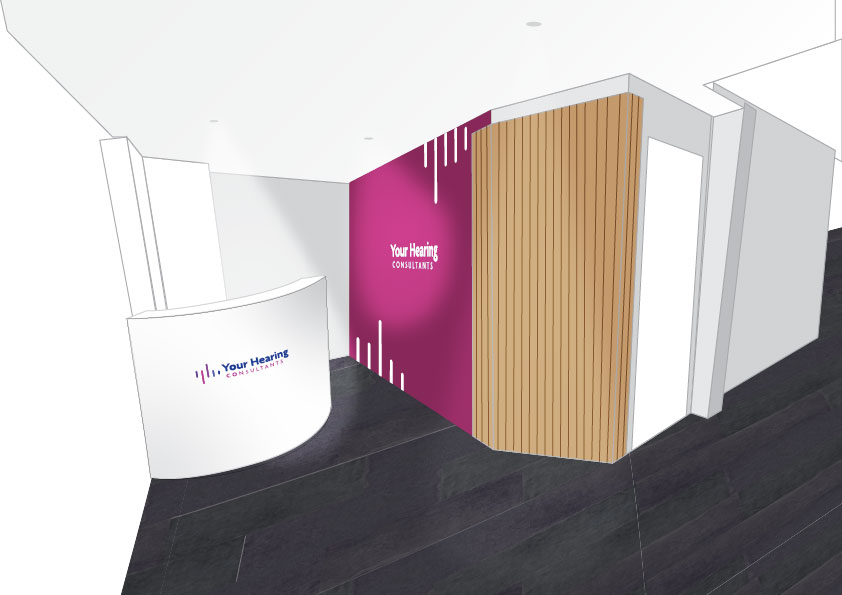 Your Hearing Consultants Interior signage drawing