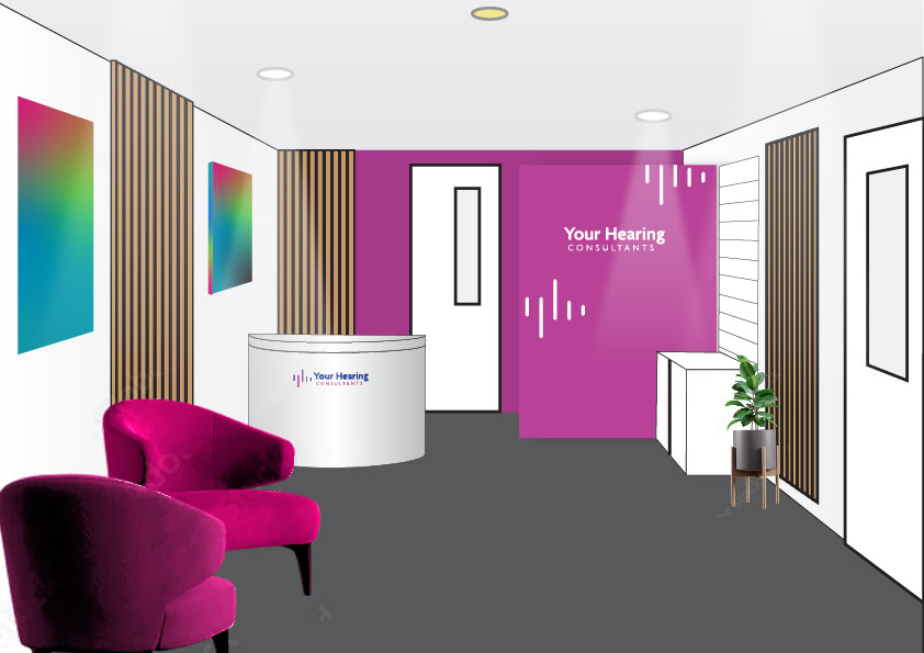 Your Hearing Consultants Interior signage drawing