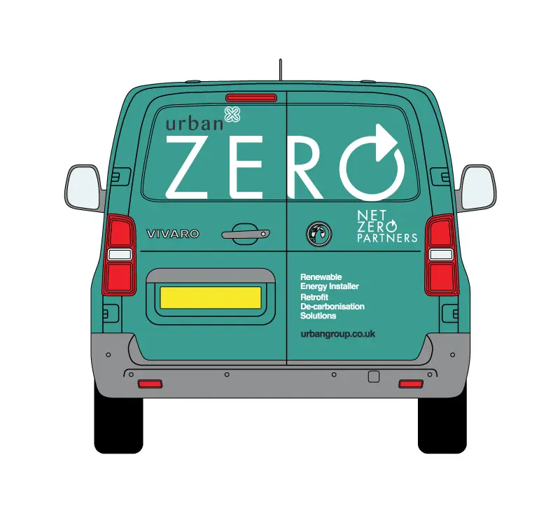 Urban Zero Van Livery drawing rear
