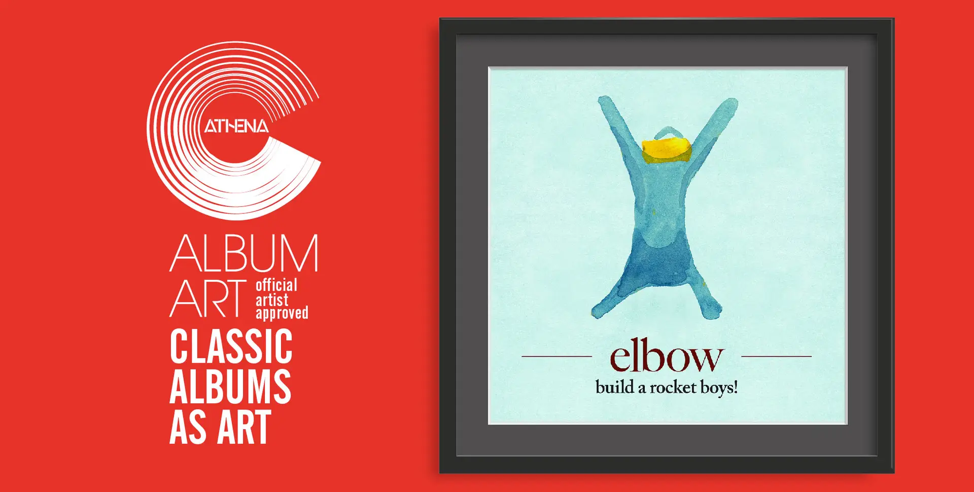 Athena Album Art Elbow build a rocket framed print