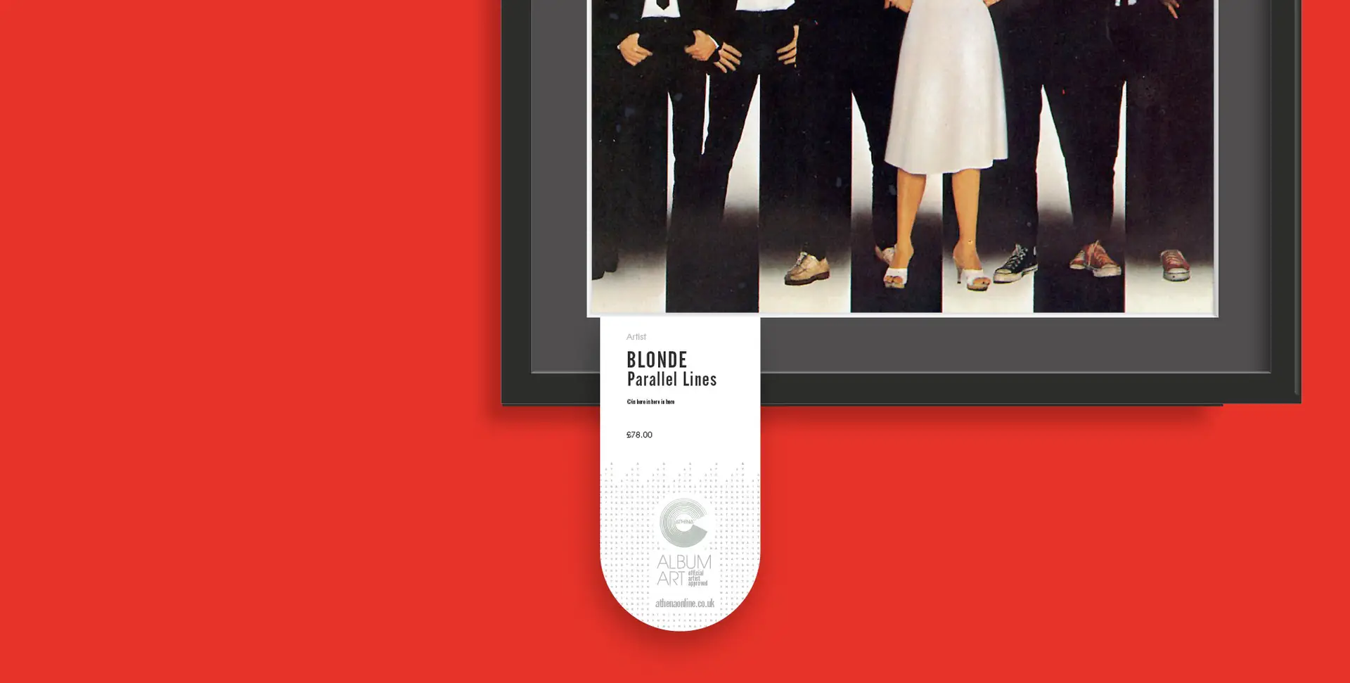 Athena Album Art Point of Sale label