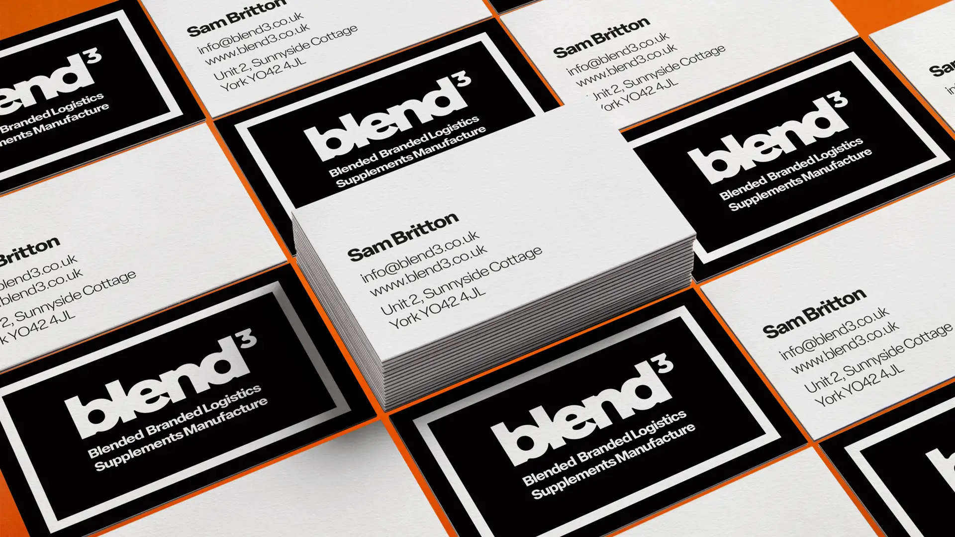 blend3 business card design