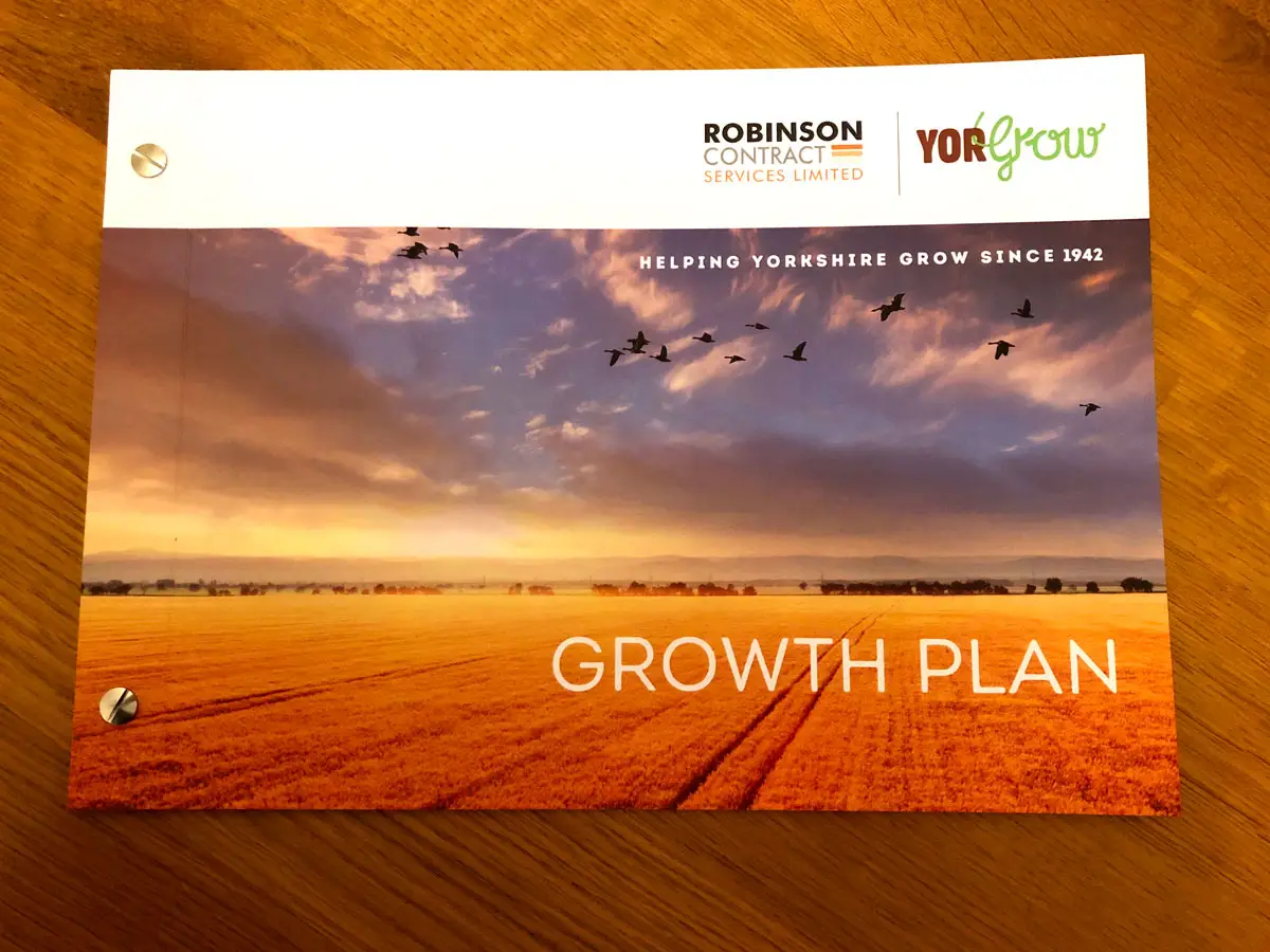 Robinson Contract Services promotional brochure cover