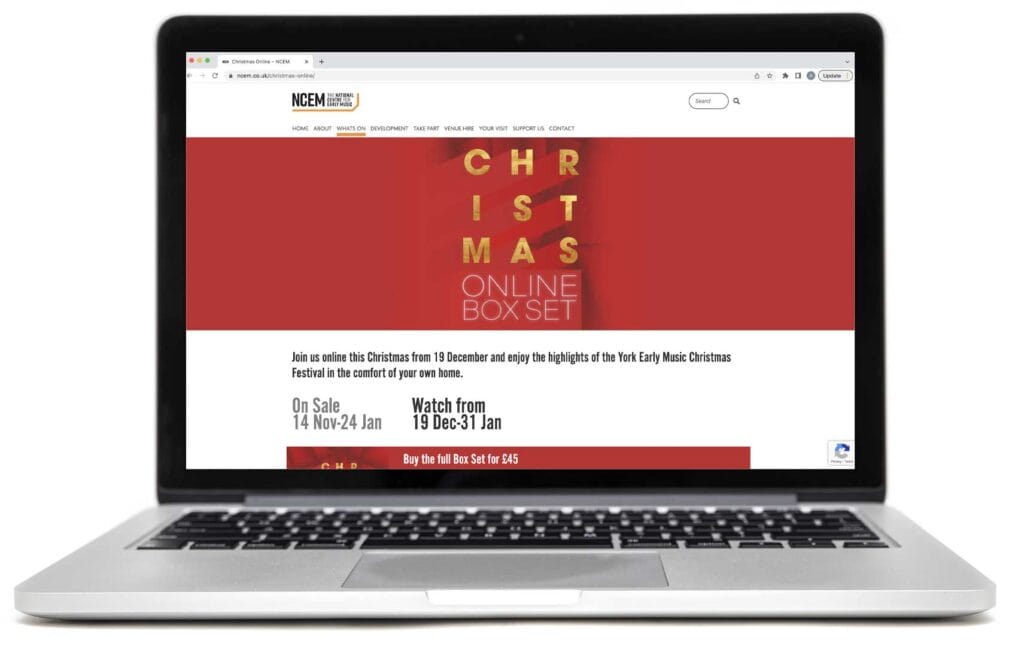 York Early Music Christmas Festival online 2022 website