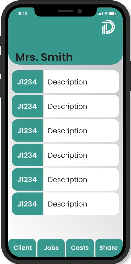 DayWorkSheet UX design