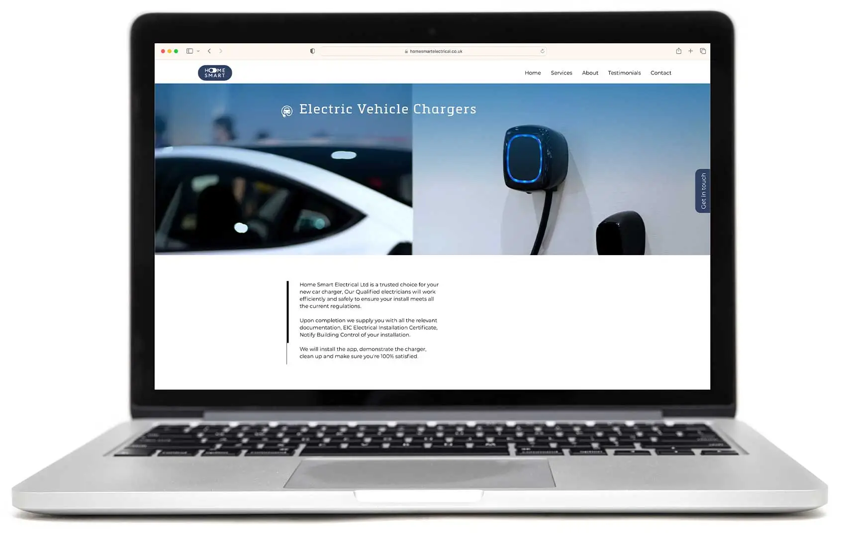 Homesmart website service product page