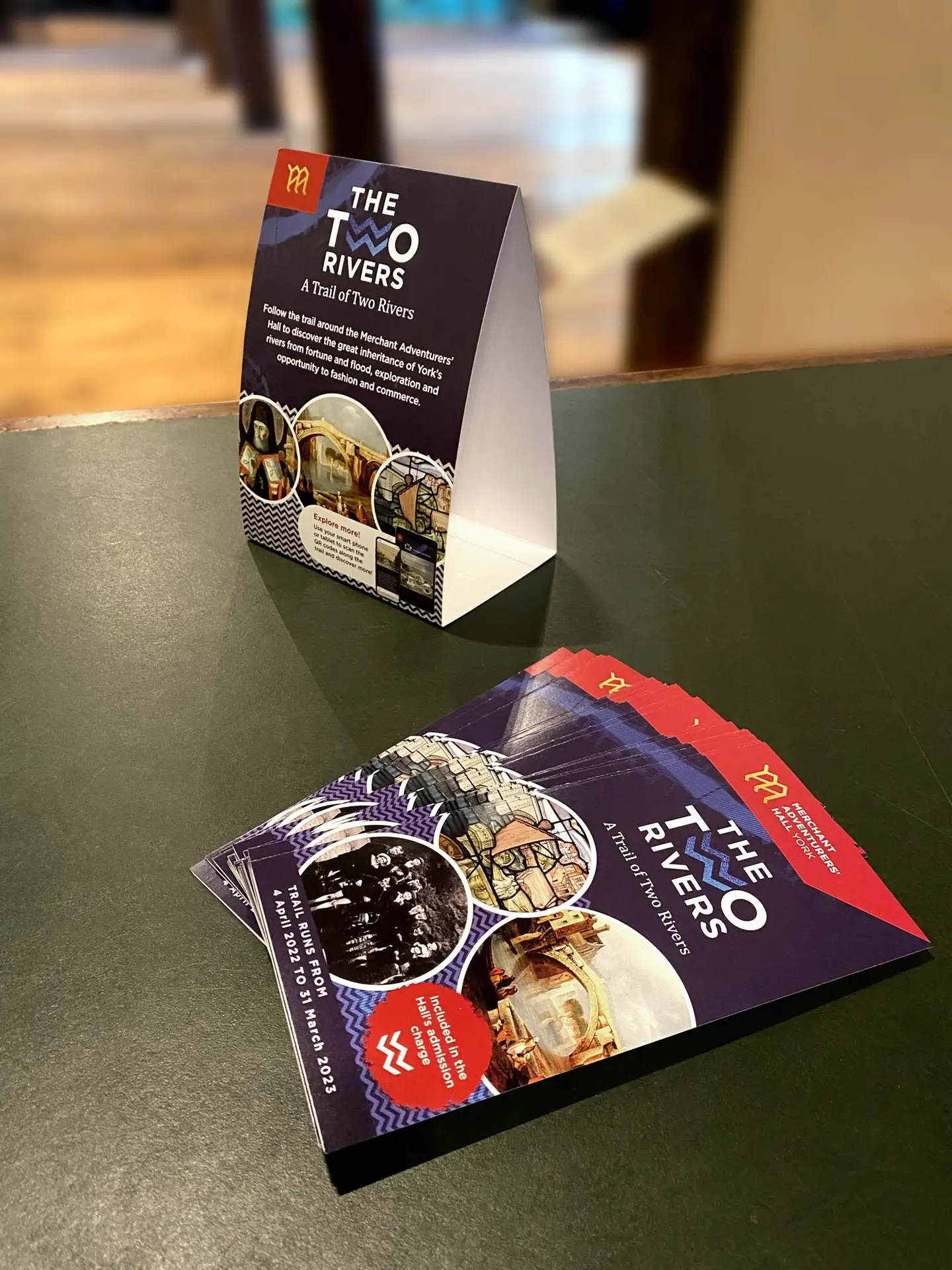 The Two Rivers Trail Table Talker design