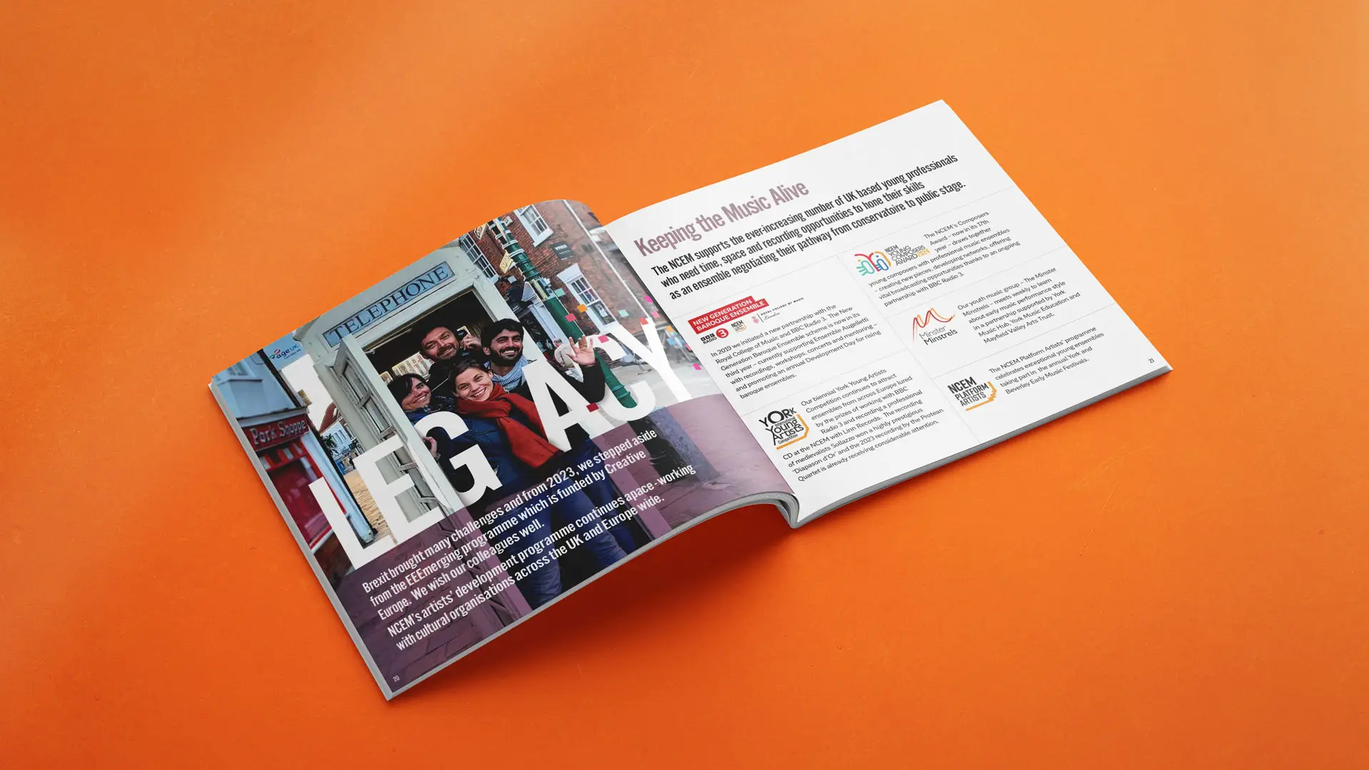 NCEM Promotional Brochure spread