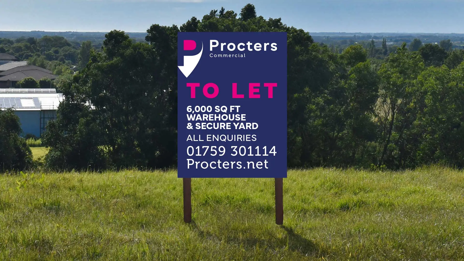 Procters Commercial Property To Let signage design