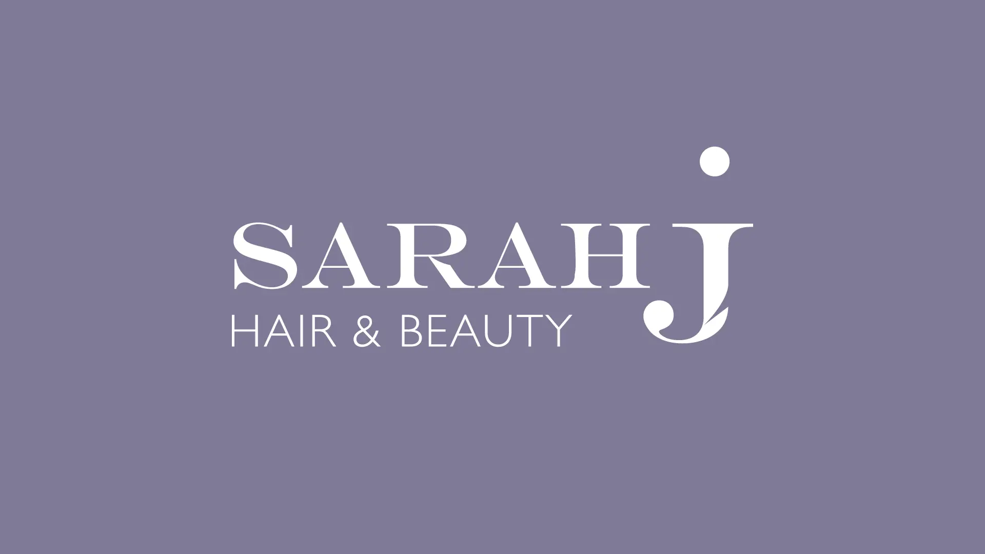 Sarah J Hair & Beauty logo design