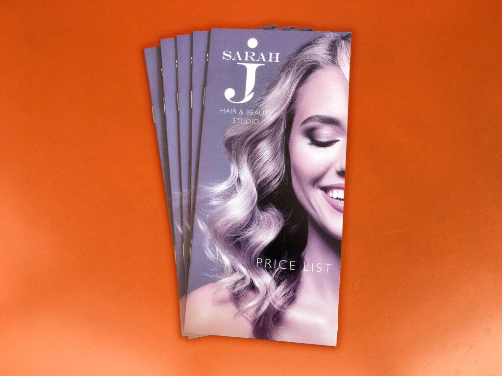 Sarah J Price list flyer design