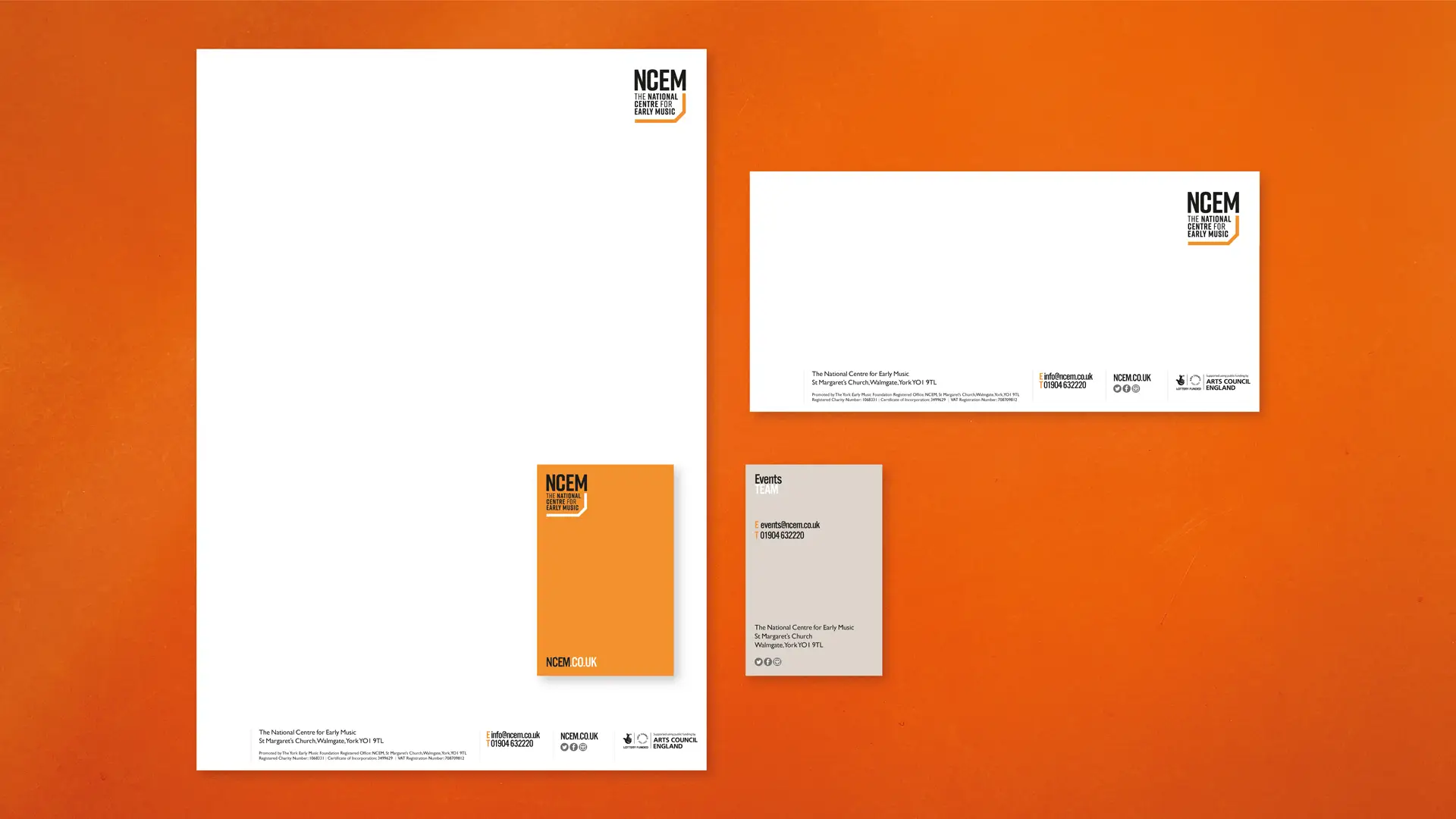 NCEM Stationery Design - Business Cards, Letterheads, Compliment Slips