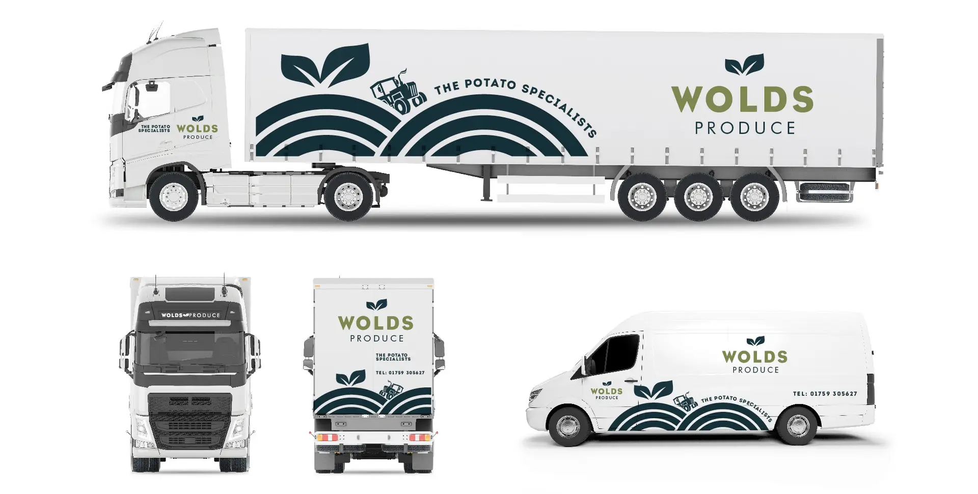 Wolds Produce Lorry livery drawings