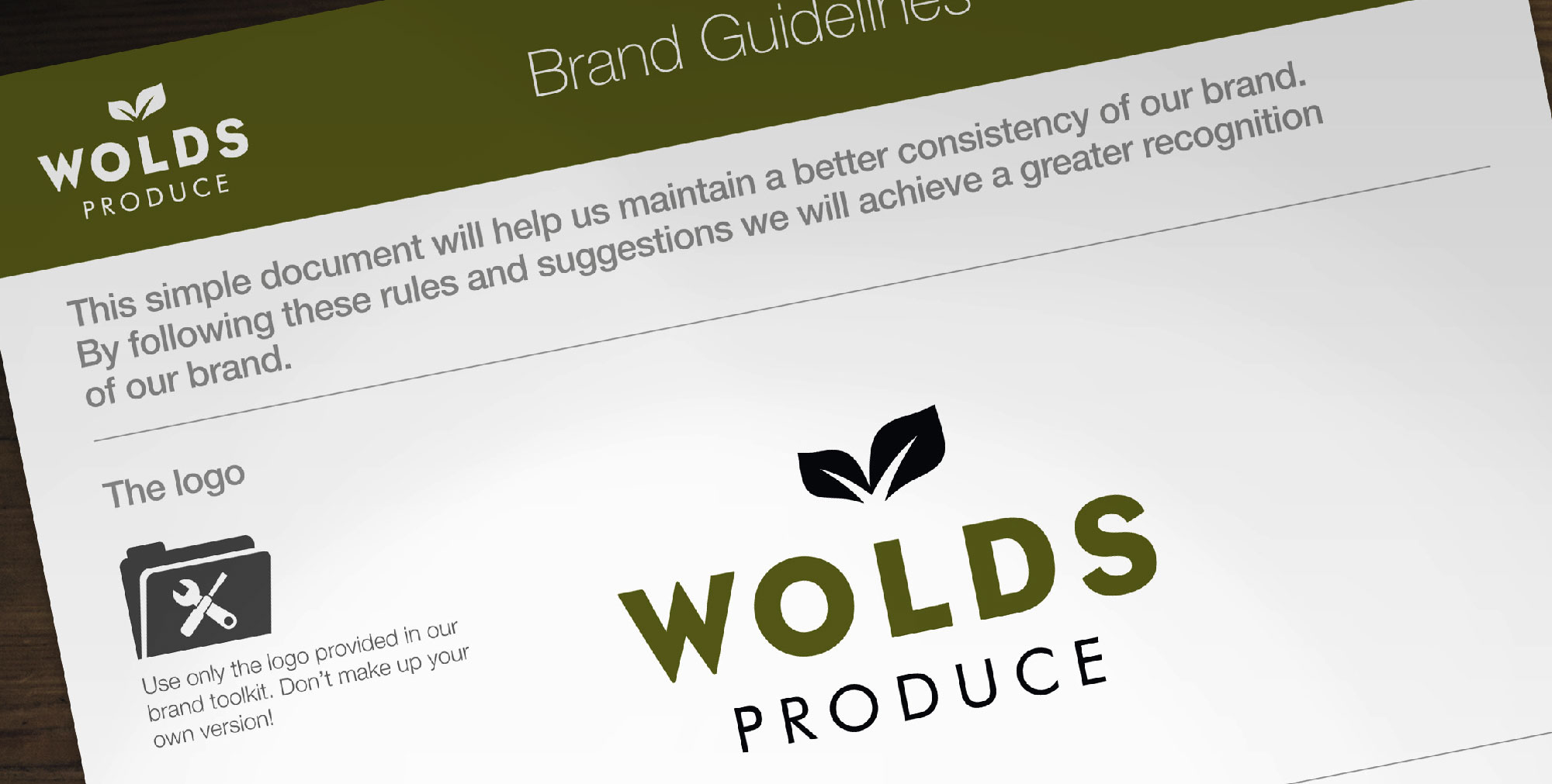 Wolds Produce design guide