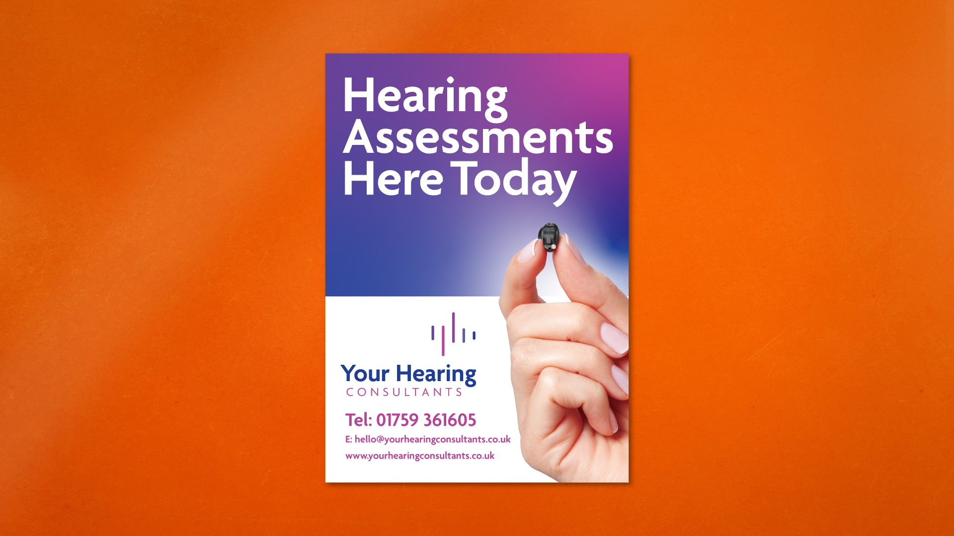 Your Hearing Consultants Poster design
